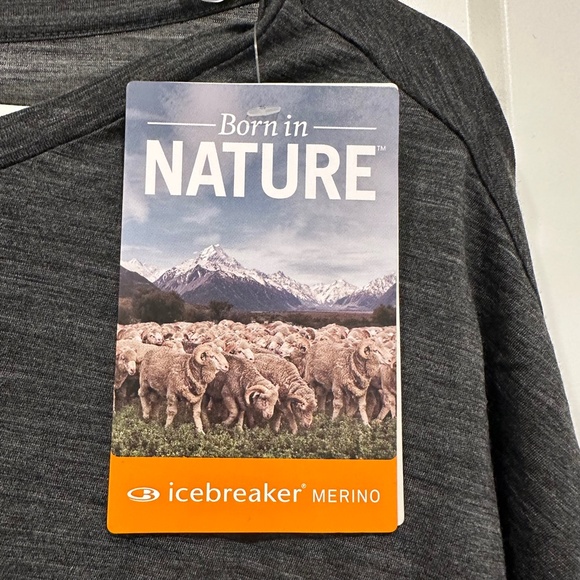 NWT Icebreaker Merino Aria Scoop Long Sleeve Top (Large) - Picture 2 of 6